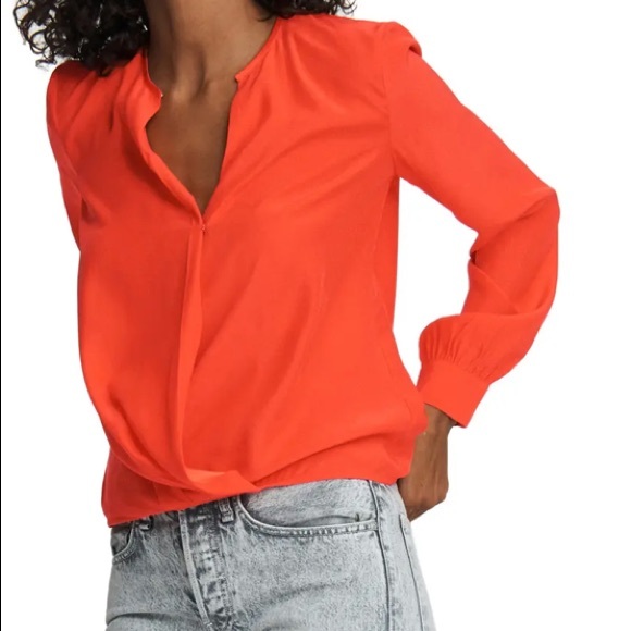 rag & bone Tops - NWT Rag & Bone Lora Silk Surplice Blouse